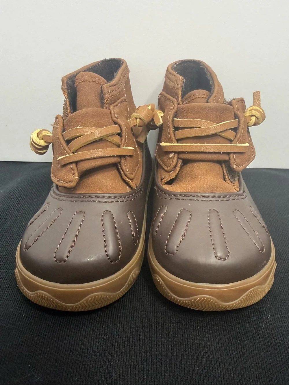 Sperry Kids Brown & Tan Duck Boots